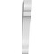 Ekena Millwork 4-in. W x 24-in. D x 30-in. H Olympic Architectural Grade PVC Knee Brace BRCP04X24X30OLY - alternate 5